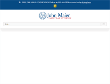 Tablet Screenshot of johnmaierattorney.com